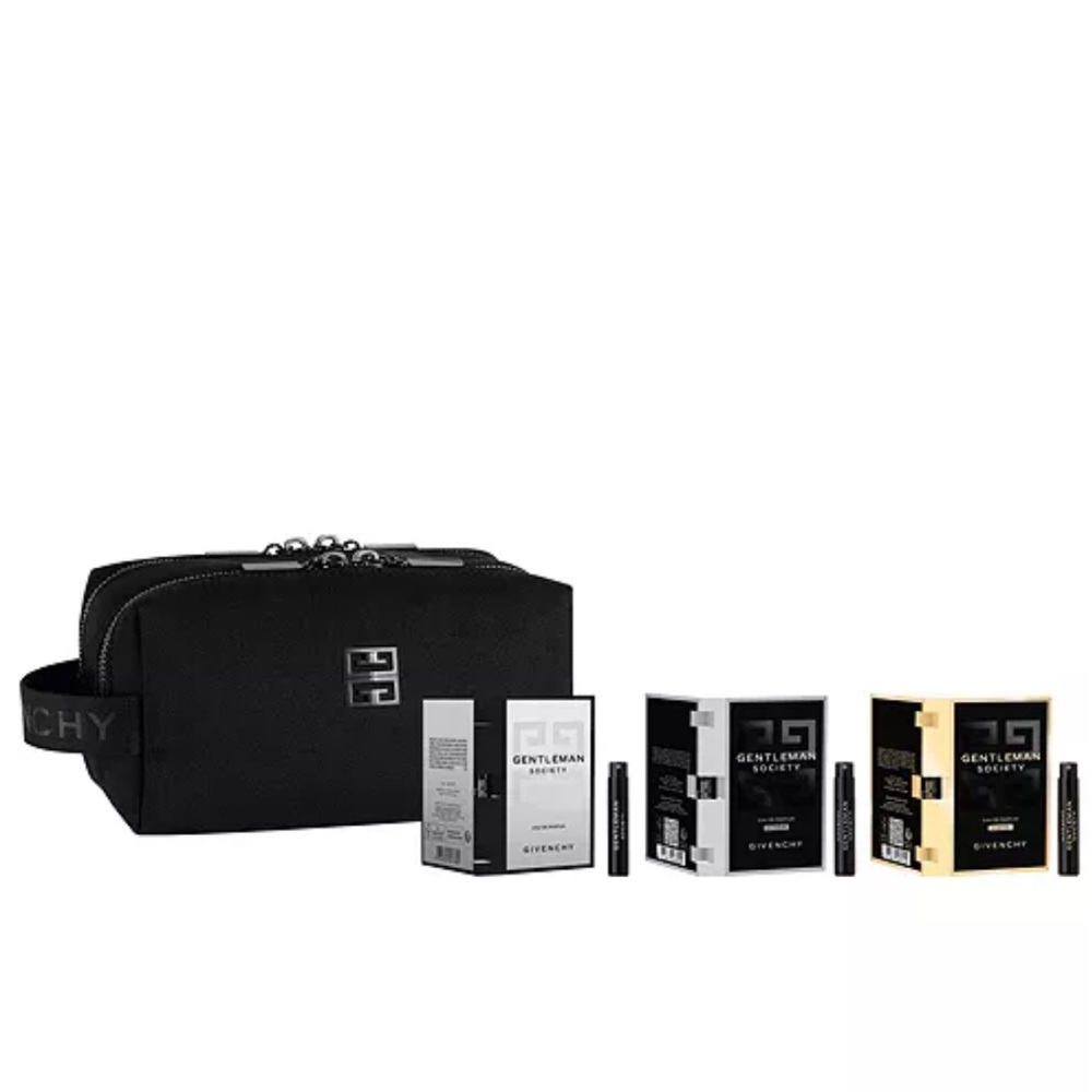 Givenchy 4pc gift set w Toiletry Pouch Gentlemen Society Gift Set New GWP